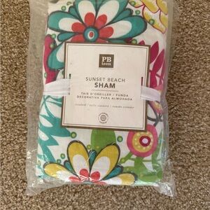 Pottery Barn Teen Sunset Beach Sham - Multicolor Floral